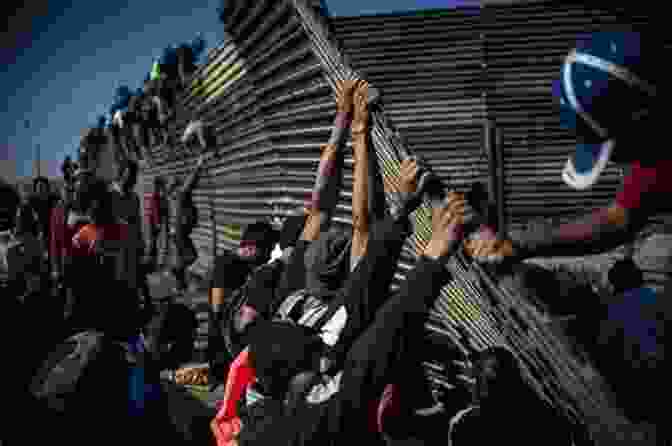 A Group Of Migrants Crossing A Border, Representing The Connection Between Migration And Human Trafficking Human Trafficking: Contexts And Connections To Conventional Crime
