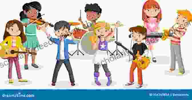 A Group Of Rock And Roll Children Playing Music Together. Rock And Roll Children: An 80s Hair Metal Garage Band Story