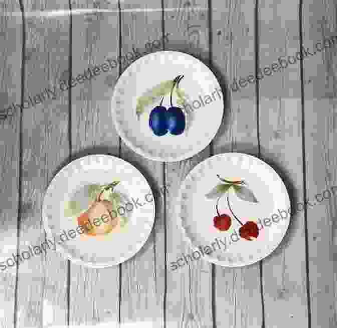 A Hand Painted Czech Plate With A Fruit Design My First Czech Things Around Me At Home Picture With English Translations: Bilingual Early Learning Easy Teaching Czech For Kids (Teach Learn Basic Czech Words For Children 15)