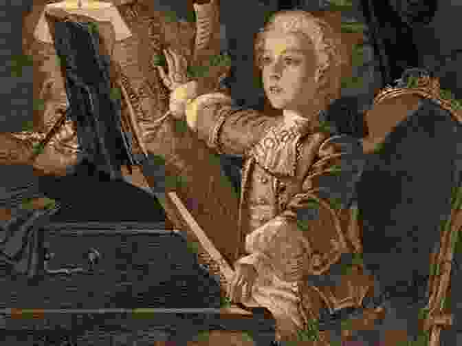 A Painting Of Young Mozart, A Child Prodigy, Playing The Harpsichord While His Father And Sister Look On. Massenet: A Chronicle Of His Life And Times (Amadeus)