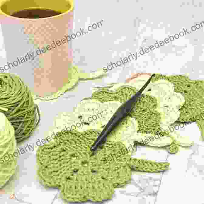 A Set Of Coasters With Irish Crochet Appliqué Shamrock Motifs Home Decor Irish Crochet Applique PATTERN Crochet Pattern Flower Crochet Tutorial Crochet Crochet Tutorials Irish Crochet (Modern Irish Crochet Lace Pattern)