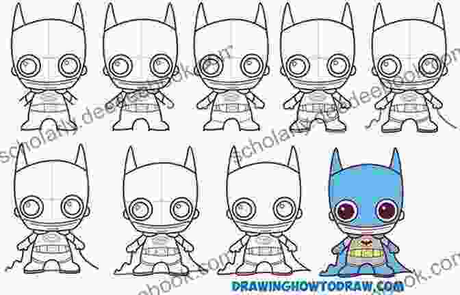A Step By Step Guide To Drawing A Chibi Batman How To Draw Chibi Superheroes Characters For Kids: Step By Step