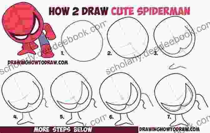 A Step By Step Guide To Drawing A Chibi Spider Man How To Draw Chibi Superheroes Characters For Kids: Step By Step