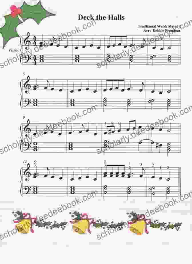 Deck The Halls Sheet Music In Lettered Notehead Bass Euphonium Sheet Music With Lettered Noteheads 2 Bass Clef Edition: 20 Easy Pieces For Beginners (Euphonium Sheet Music With Lettered Notehead (Bass Clef))