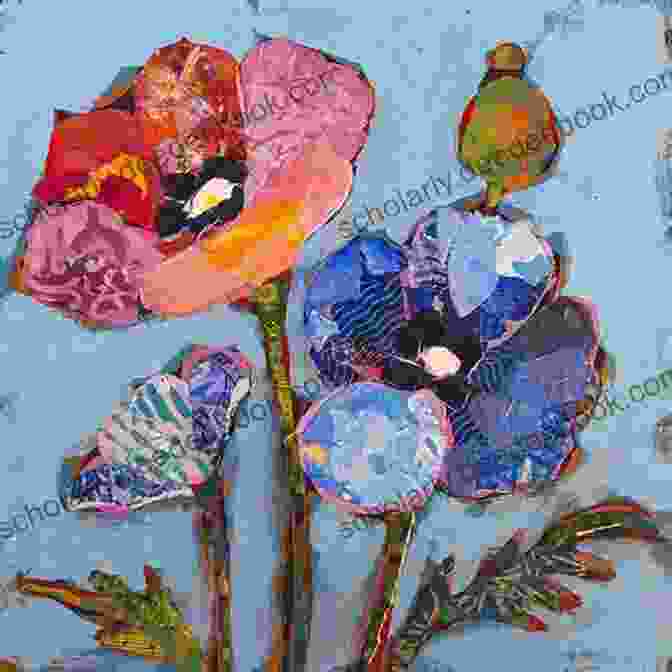 Mixed Media Artwork Featuring A Floral Collage On A Wooden Panel Kaffe Fassett S Bold Blooms: Quilts And Other Works Celebrating Flowers