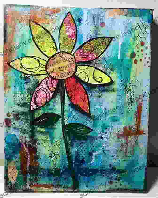 Mixed Media Artwork Featuring A Floral Design On A Canvas Kaffe Fassett S Bold Blooms: Quilts And Other Works Celebrating Flowers