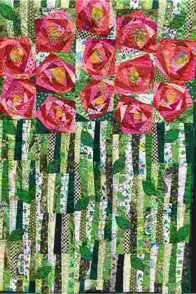 Modern Quilt With An Abstract Floral Design Using Geometric Shapes Kaffe Fassett S Bold Blooms: Quilts And Other Works Celebrating Flowers