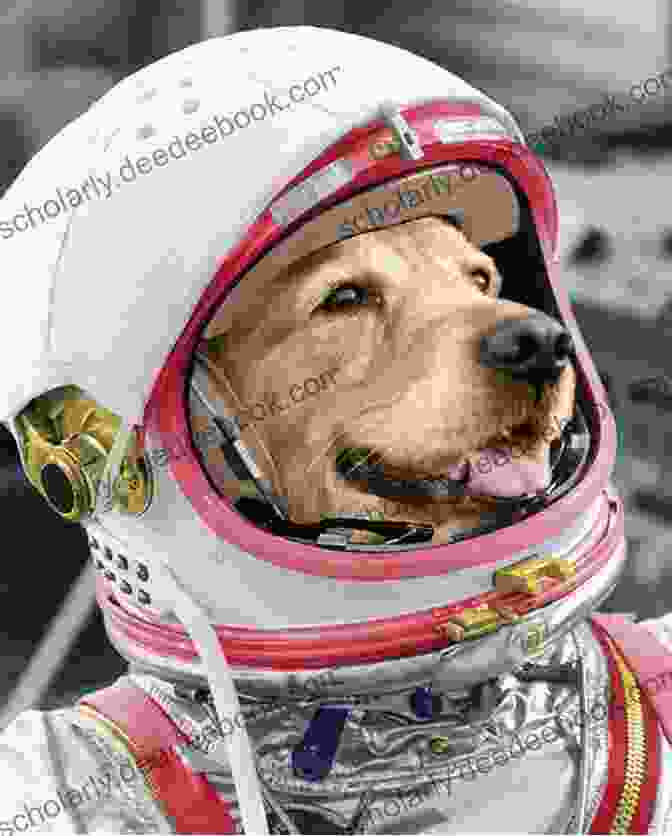 Phipps, A Brown And White Mixed Breed Dog, Wearing A Space Helmet And Suit Space Academy Dropouts C T Phipps