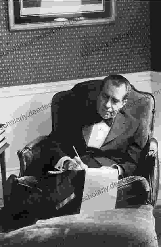 Richard Nixon And Jack Anderson Are Sitting In A Room, Talking. Nixon Is Wearing A Dark Suit And Tie, And Anderson Is Wearing A Light Colored Suit And Tie. They Are Both Looking At Each Other And Smiling. Poisoning The Press: Richard Nixon Jack Anderson And The Rise Of Washington S Scandal Culture