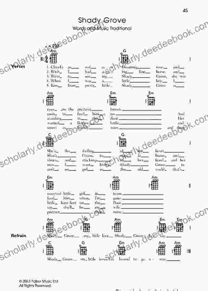 Shady Grove For Ukulele 20 Pieces From Briggs Banjo Instructor: Arranged For Ukulele