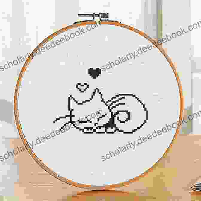 Sleeping Cat Cross Stitch Pattern Counted Cross Stitch Patterns: Cat Cross Stitch Patterns 49