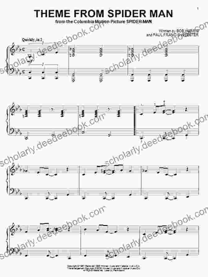 Spider Man's Theme Piano Solo Superhero Themes For Beginning Piano Solo: 14 Heroic Melodies Arranged For Beginners