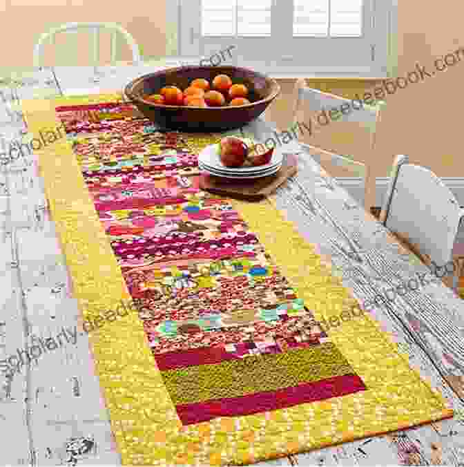 Table Runner Made Of Colorful And Patterned Paper, Creating A Festive And Vibrant Atmosphere Papercraft Essentials: 16 Fabulous Projects Using Your Must Have Paper Pad