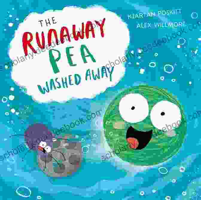 The Runaway Pea Children's Book By Kjartan Poskitt, Featuring A Small Green Pea In A Pod, Ready To Embark On An Adventure The Runaway Pea Kjartan Poskitt