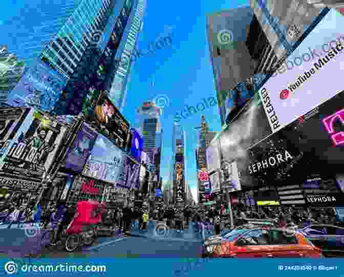 Times Square Is A Major Commercial Intersection, Tourist Destination, Entertainment Center, And Neighborhood In Midtown Manhattan. New York In Pictures An Illustrated Tour Of NYC Facts About Its Famous Sites: Learn About The Big Apple While Looking At Colorful Engaging Artwork And Places To Visit (Travel And Cities)