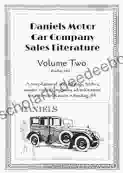 Daniels Motor Car Company Sales Literature: Volume Two (Automobile Sales Literature 2)